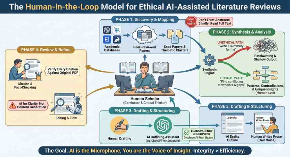How to Write a Literature Review Ethically Using AI Tools